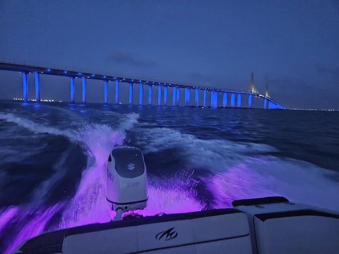 Private boat charter experience in St. Petersburg with scenic city views from the water